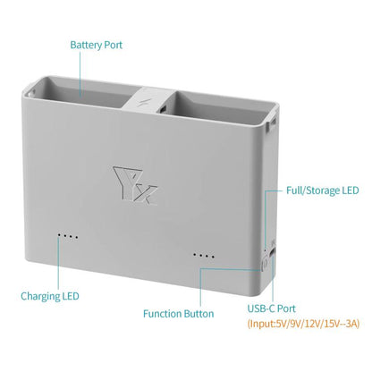 For DJI Mini 4 Pro / Mini 3 Pro / Mini 3 YX  Two-Way Charger Battery Manager, Mini Two-Way