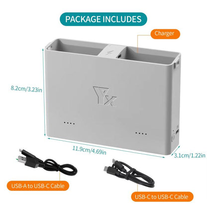 For DJI Mini 4 Pro / Mini 3 Pro / Mini 3 YX  Two-Way Charger Battery Manager, Mini Two-Way