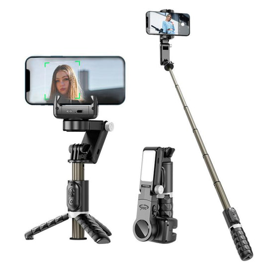 TokQi Q18 Desktop Wireless Remote Control Handheld Gimbal Stabilizer Fill Light Selfie Stick Tripod