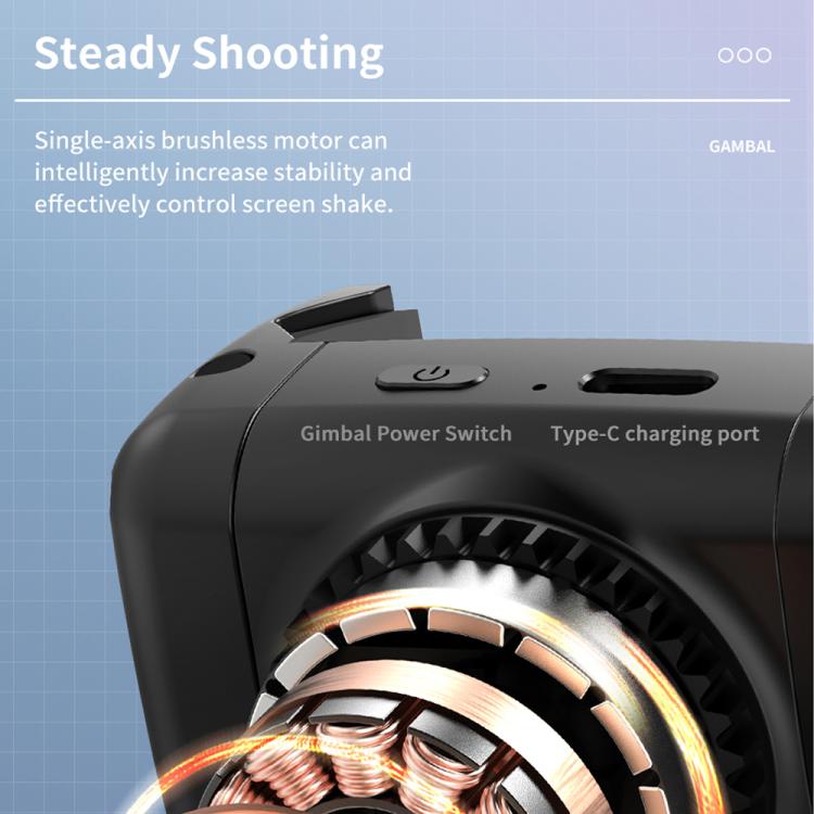 TokQi Q18 Desktop Wireless Remote Control Handheld Gimbal Stabilizer Fill Light Selfie Stick Tripod