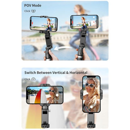 TokQi Q18 Desktop Wireless Remote Control Handheld Gimbal Stabilizer Fill Light Selfie Stick Tripod