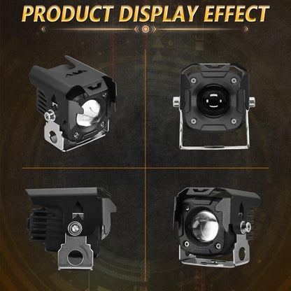 Motorcycle Spotlight Strobe 6 Modes With Control Cable Set