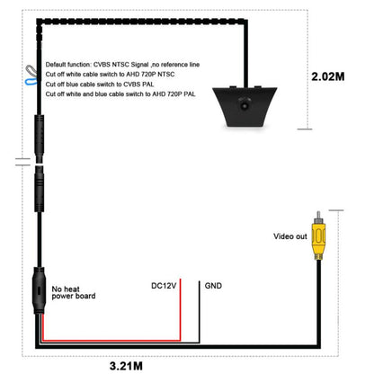 For Ford Kuga 2013 / 2015 / 2016 / 2017 Car Front View Camera, QS8029