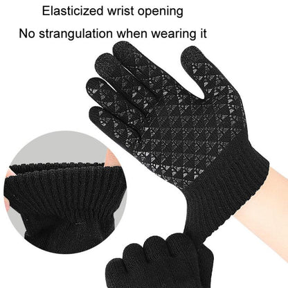 USB Heating Electric Warm Gloves Students Internet Writing Game Thickened Full Finger Knitted Heated Gloves, Uniform