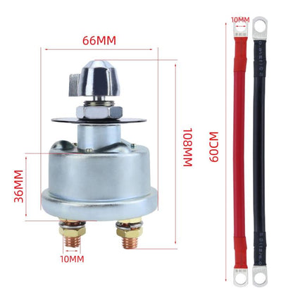 RV Yacht High Current Power Cut-off Switch + Copper Core Cable