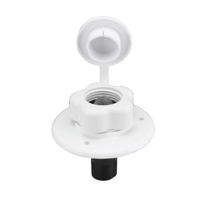 RV Ship Flange Threaded Leak-proof Water Inlet Connector Check Valve, Black 1, Black 2, Black 3, White 1, White 2, White 3