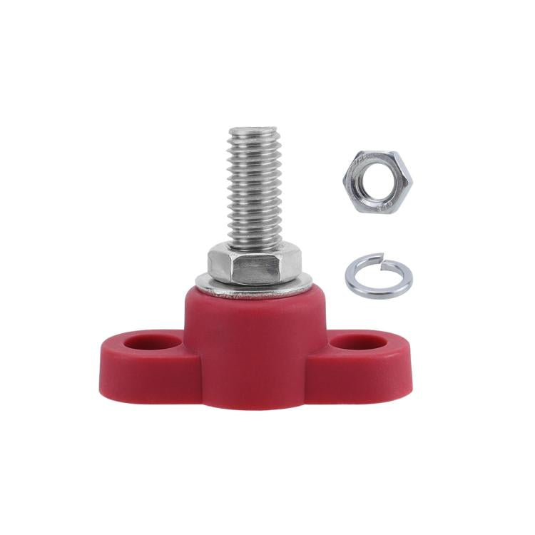 12V RV Yacht M10 Single Pole Battery Terminal, Red, Black, Red Black Pair