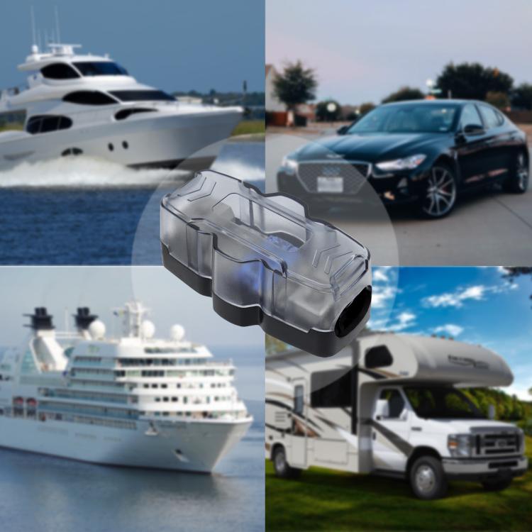 1 Out 2 Ways Car Audio Power Fuse Holder Car Fuse Distribution Block, CP-5174, CP-5175 With Accessories