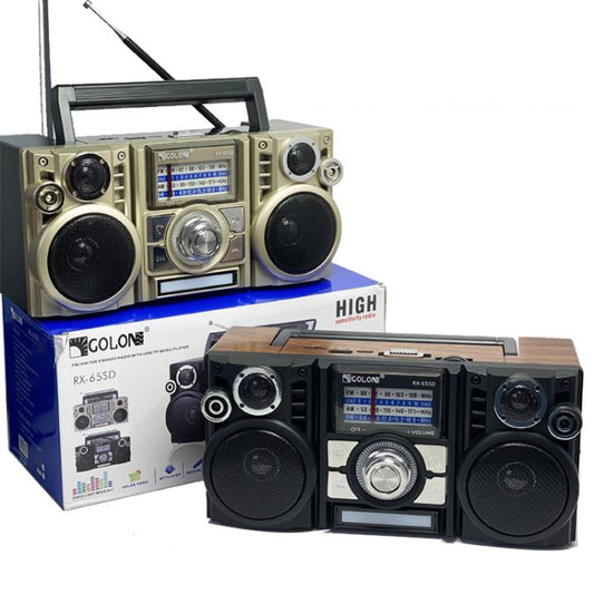 COLON RX-65SD Solar Charging Stereo FM Radio Wireless Bluetooth Speaker