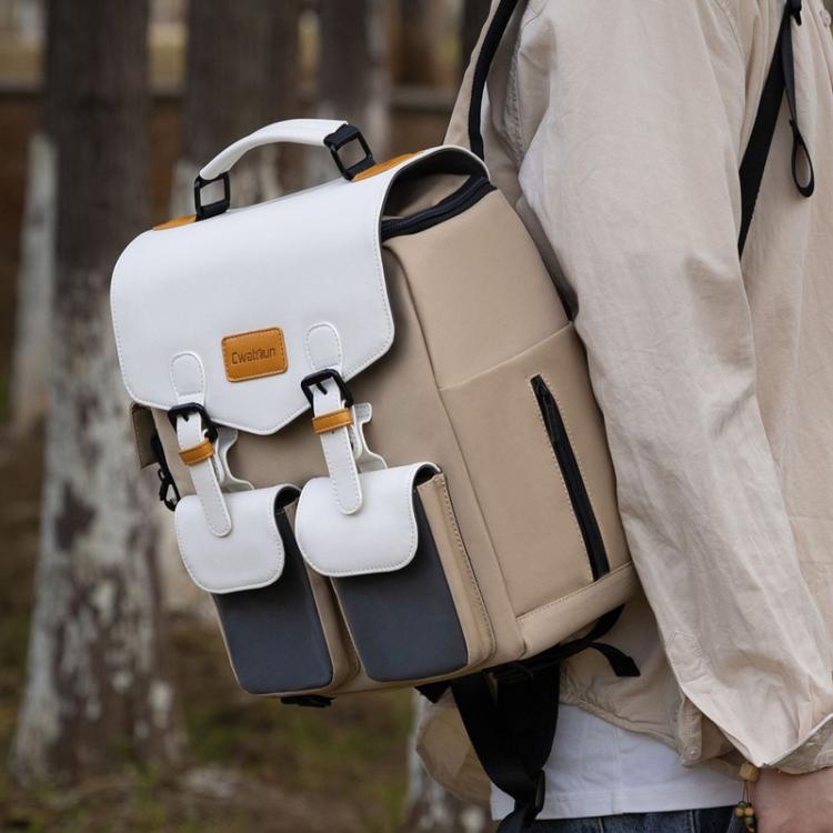 Large Capacity DSLR Camera Storage Bag Casual Double Shoulder Load Reducing Breathable Backpack, D171 Small