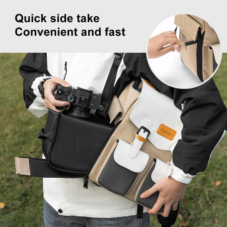 Large Capacity DSLR Camera Storage Bag Casual Double Shoulder Load Reducing Breathable Backpack, D171 Small
