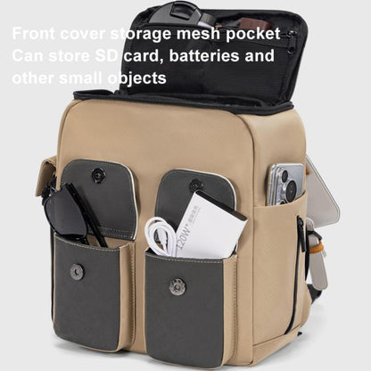 Large Capacity DSLR Camera Storage Bag Casual Double Shoulder Load Reducing Breathable Backpack, D171 Small