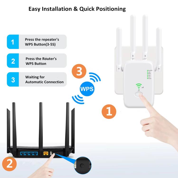 Urant U11 300Mbps 2.4G Wireless Repeater WiFi Signal Amplifier Support WPS Quick Setting, EU Plug White, EU Plug Black, US Plug White, US Plug Black, UK Plug White, UK Plug Black