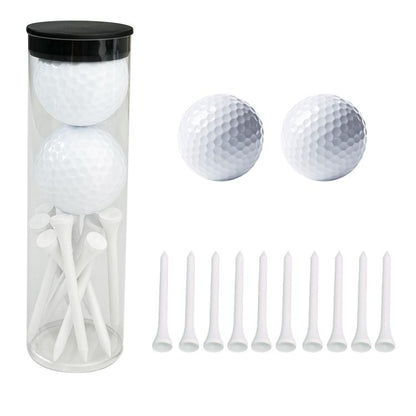PVC Cylinder Golf Ball Tee Kit  Accessories, White Set 1, White Set 2, White Set 3, White Set 4, Gold Set 1, Gold Set 2, Gold Set 3, Gold Set 4