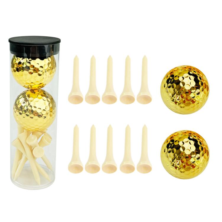 PVC Cylinder Golf Ball Tee Kit  Accessories, White Set 1, White Set 2, White Set 3, White Set 4, Gold Set 1, Gold Set 2, Gold Set 3, Gold Set 4