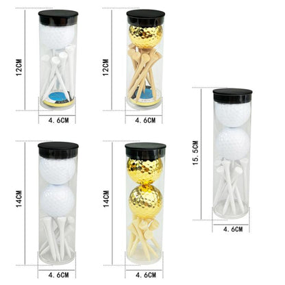 PVC Cylinder Golf Ball Tee Kit  Accessories, White Set 1, White Set 2, White Set 3, White Set 4, Gold Set 1, Gold Set 2, Gold Set 3, Gold Set 4