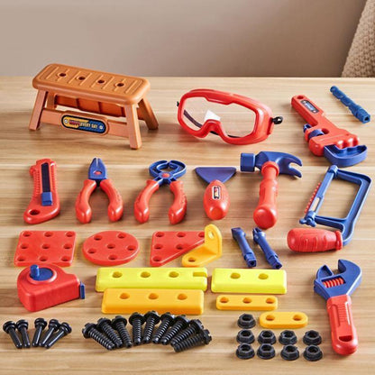 Children Simulation Repair Tools Pretend Play Toys Set, 46pcs / Set, 47pcs / Set, 48pcs / Set