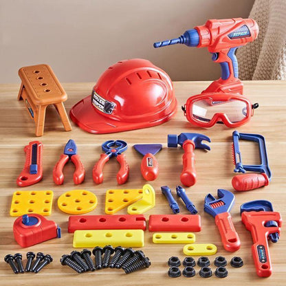 Children Simulation Repair Tools Pretend Play Toys Set, 46pcs / Set, 47pcs / Set, 48pcs / Set