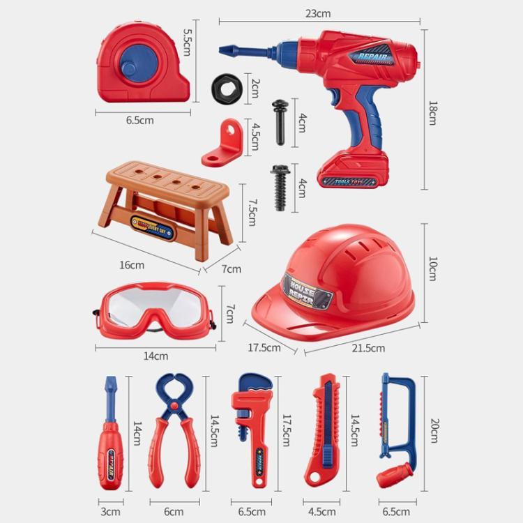 Children Simulation Repair Tools Pretend Play Toys Set, 46pcs / Set, 47pcs / Set, 48pcs / Set