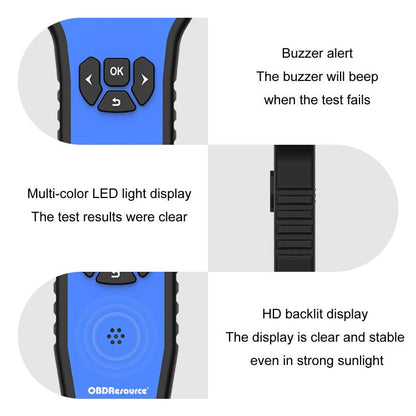OBDResource 5V/12V Automotive Fuel Injector Custom Settings Dual Head Tester