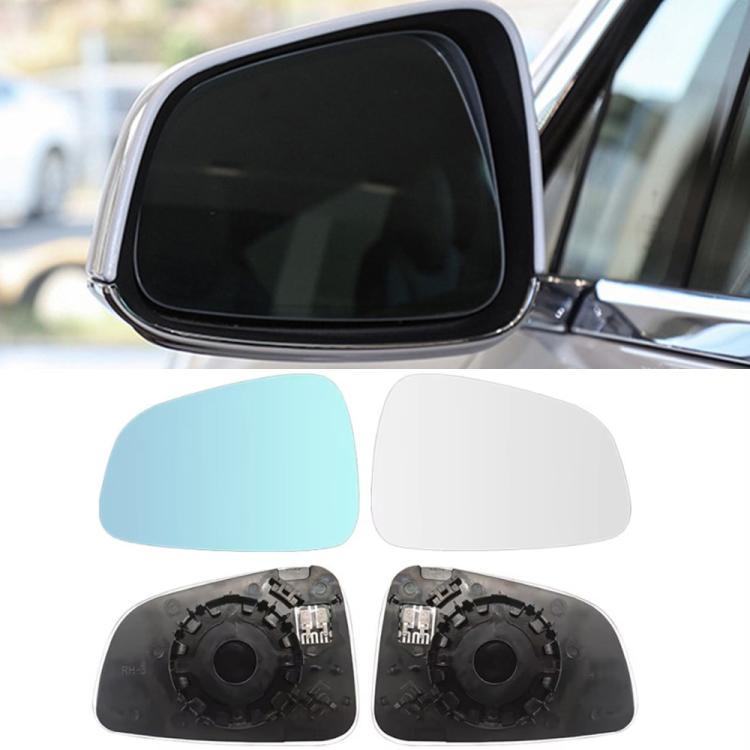 Wide Field Of View Anti-glare Rearview Mirror Reversing Lens, For Tesla Model S Blue, For Tesla Model S White, For Tesla Model X Blue, For Tesla Model X White