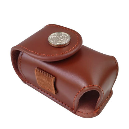 Golf Ball Bag Tee Storage Pouch Portable Cowhide Waist Bag, Black Set, Brown Set, Empty Bag Black, Empty Bag Brown