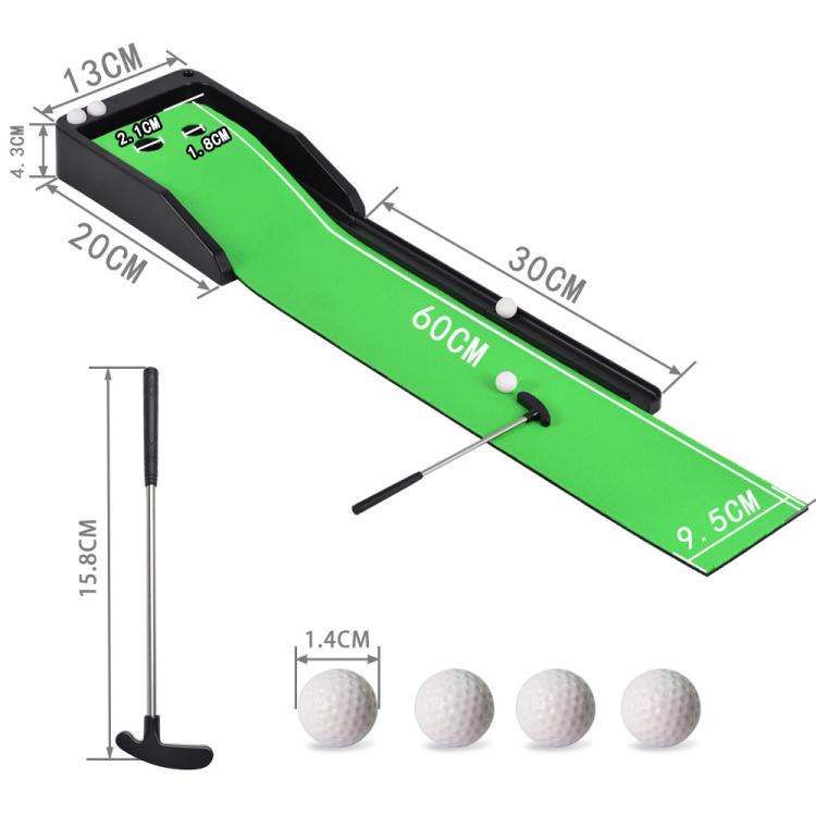 24x5 Inch Golf Putting Mat Set Mini Golf Tabletop Trainer