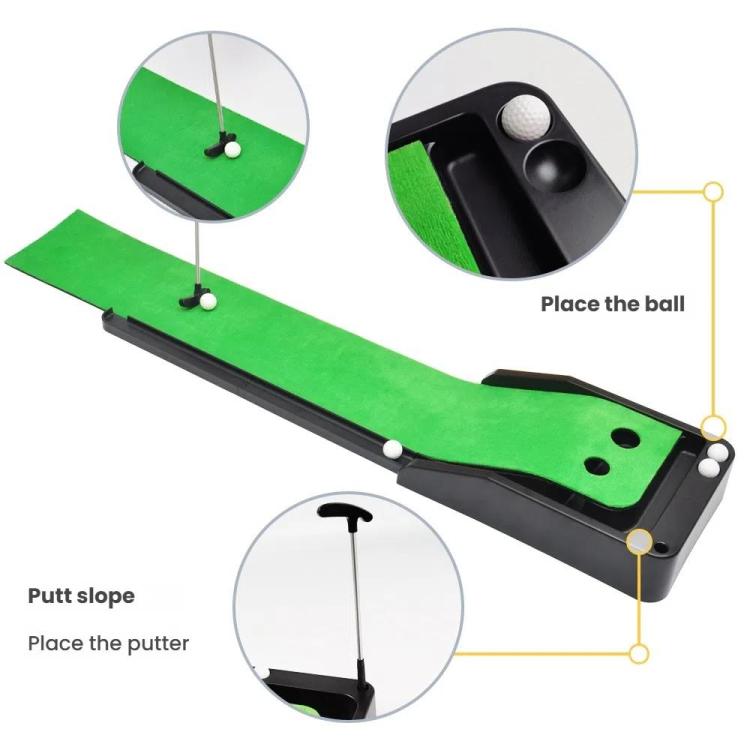 24x5 Inch Golf Putting Mat Set Mini Golf Tabletop Trainer