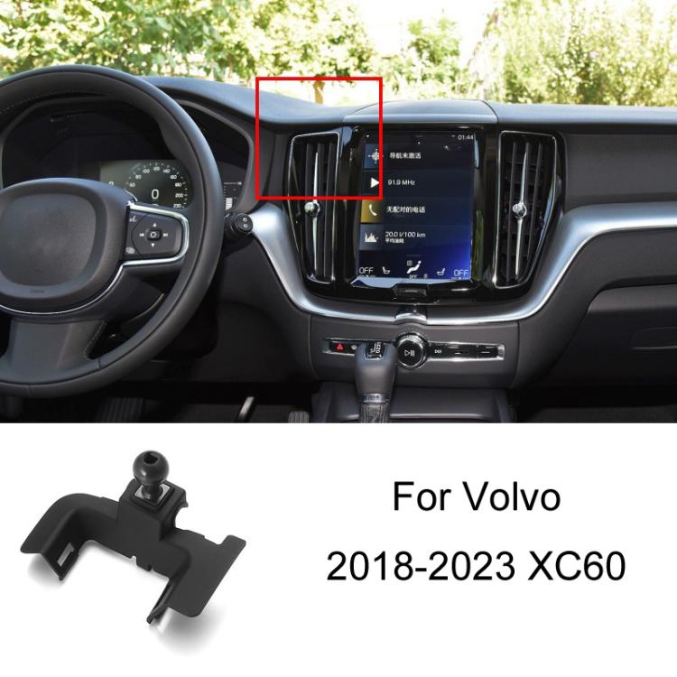 For Volvo Left Driving Car-Mounted Special Mobile Phone Navigation Bracket Base, 09-17 XC60, 15-23 XC90, 16-23 S90 With Glue/V90, 16-23 S90 Buckle/V90, 18-23 XC60, 20-23 S60/V60, 20-23 XC40