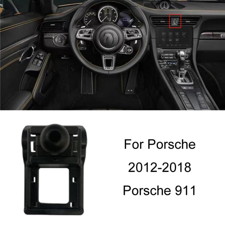For Porsche Left Driving Car-Mounted Mobile Phone Navigation Holder Base, 10-16 Panamera, 11-15 Cayenne, 12-18 Porsche 911, 14-23 Macan + 18-23 Cayenne, 16-17 Cayenne, 16-23 718, 17-23 Panamera Co-pilot, 17-23 Panamera Instrument Panel, 19-23 Porsche 911