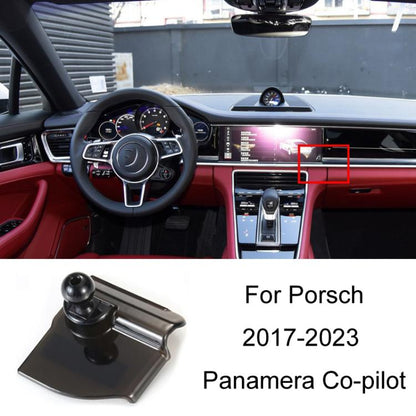 For Porsche Left Driving Car-Mounted Mobile Phone Navigation Holder Base, 10-16 Panamera, 11-15 Cayenne, 12-18 Porsche 911, 14-23 Macan + 18-23 Cayenne, 16-17 Cayenne, 16-23 718, 17-23 Panamera Co-pilot, 17-23 Panamera Instrument Panel, 19-23 Porsche 911