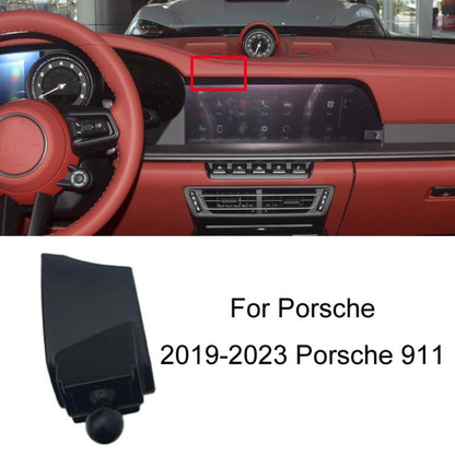 For Porsche Left Driving Car-Mounted Mobile Phone Navigation Holder Base, 10-16 Panamera, 11-15 Cayenne, 12-18 Porsche 911, 14-23 Macan + 18-23 Cayenne, 16-17 Cayenne, 16-23 718, 17-23 Panamera Co-pilot, 17-23 Panamera Instrument Panel, 19-23 Porsche 911