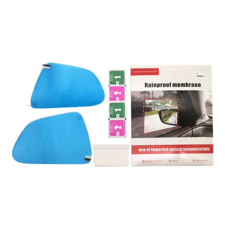 Car Side Window Rearview Mirror Rainproof Film Nano Anti-fog Sticker, For Tesla Model 3, For Tesla Model Y, For Tesla Model S