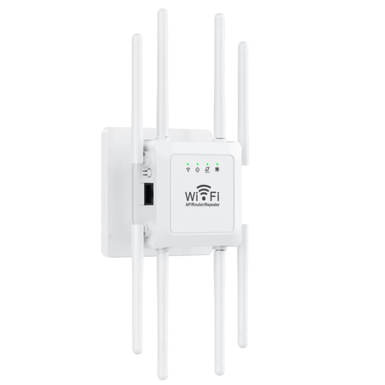 U18 300Mbps 2.4G Wireless Repeater WiFi Signal Amplifier With 8 Antennas, US Plug Black, EU Plug Black, US Plug White, EU Plug White