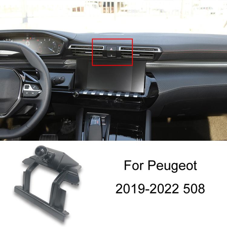 For Peugeot Left Driving Car-Mounted Special Mobile Phone Navigation Bracket Base, 19-22 508, 16-21 308, 14-20 408, 16-22 4008/17-23 5008, 10-13 408, 13-19 3008, 16-19 308, 23 408X