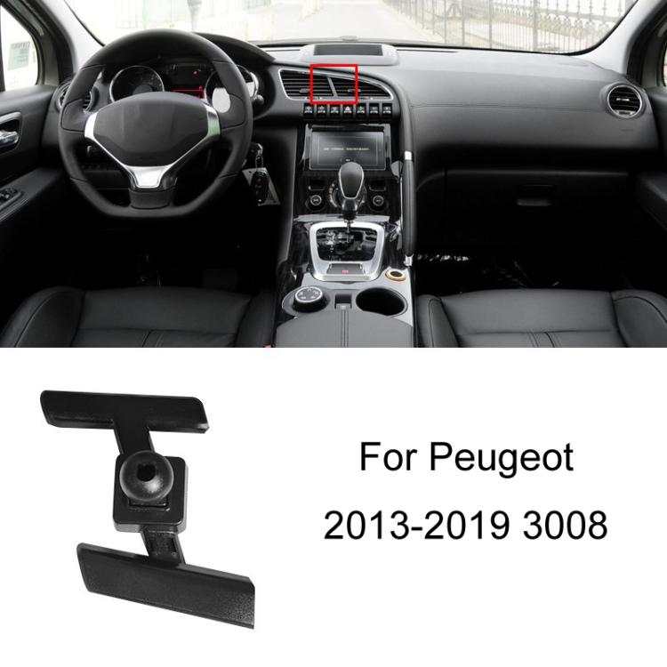 For Peugeot Left Driving Car-Mounted Special Mobile Phone Navigation Bracket Base, 19-22 508, 16-21 308, 14-20 408, 16-22 4008/17-23 5008, 10-13 408, 13-19 3008, 16-19 308, 23 408X