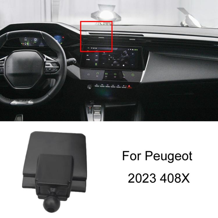 For Peugeot Left Driving Car-Mounted Special Mobile Phone Navigation Bracket Base, 19-22 508, 16-21 308, 14-20 408, 16-22 4008/17-23 5008, 10-13 408, 13-19 3008, 16-19 308, 23 408X