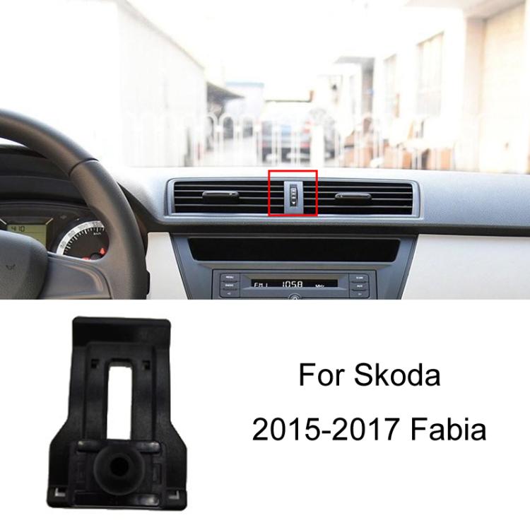 For Skoda Left Driving Car Special Mobile Phone Navigation Bracket Base, 13-15 Superb, 13-19 Octavia+Spaceback/Double Flash Outer Frame Arc Edge, 15-17 Fabia, 15-22 Octavia, 16-23 Superb, 17-21 Kodiaq/GT, 18-22 Koroc, 18-23 Kamiq                       ...