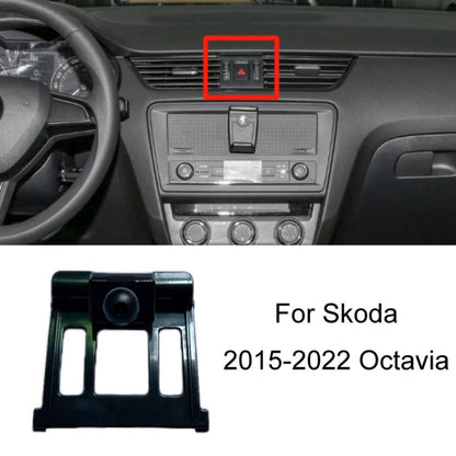 For Skoda Left Driving Car Special Mobile Phone Navigation Bracket Base, 13-15 Superb, 13-19 Octavia+Spaceback/Double Flash Outer Frame Arc Edge, 15-17 Fabia, 15-22 Octavia, 16-23 Superb, 17-21 Kodiaq/GT, 18-22 Koroc, 18-23 Kamiq                       ...