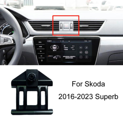 For Skoda Left Driving Car Special Mobile Phone Navigation Bracket Base, 13-15 Superb, 13-19 Octavia+Spaceback/Double Flash Outer Frame Arc Edge, 15-17 Fabia, 15-22 Octavia, 16-23 Superb, 17-21 Kodiaq/GT, 18-22 Koroc, 18-23 Kamiq                       ...
