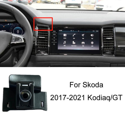 For Skoda Left Driving Car Special Mobile Phone Navigation Bracket Base, 13-15 Superb, 13-19 Octavia+Spaceback/Double Flash Outer Frame Arc Edge, 15-17 Fabia, 15-22 Octavia, 16-23 Superb, 17-21 Kodiaq/GT, 18-22 Koroc, 18-23 Kamiq                       ...