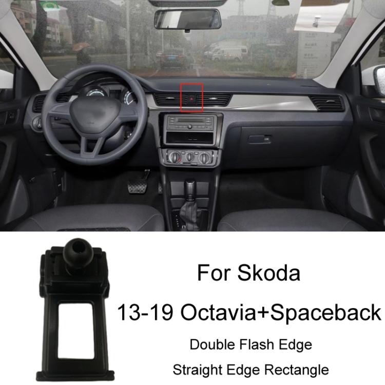 For Skoda Left Driving Car Special Mobile Phone Navigation Bracket Base, 13-15 Superb, 13-19 Octavia+Spaceback/Double Flash Outer Frame Arc Edge, 15-17 Fabia, 15-22 Octavia, 16-23 Superb, 17-21 Kodiaq/GT, 18-22 Koroc, 18-23 Kamiq                       ...