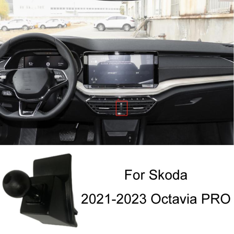 For Skoda Left Driving Car Special Mobile Phone Navigation Bracket Base, 13-15 Superb, 13-19 Octavia+Spaceback/Double Flash Outer Frame Arc Edge, 15-17 Fabia, 15-22 Octavia, 16-23 Superb, 17-21 Kodiaq/GT, 18-22 Koroc, 18-23 Kamiq                       ...