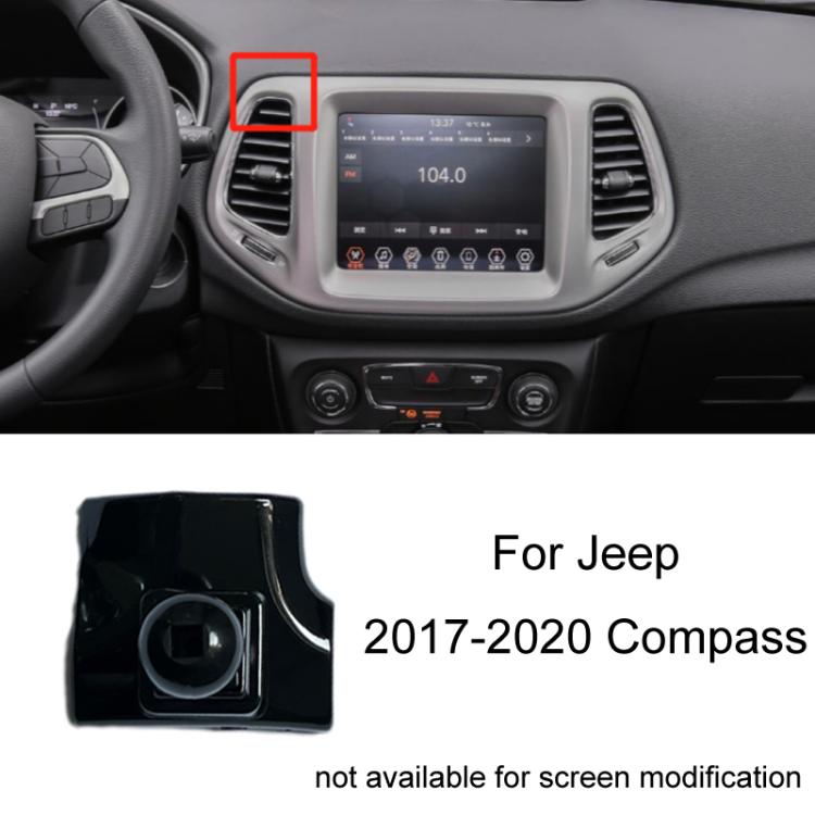 For Jeep Left Driving Car Special Mobile Phone Navigation Bracket Base, 11-18 Wrangler, 14-17 Cherokee, 14-18 Grand Cherokee, 16-21 Renegade, 17-20 Compass Not For Screen Modification, 18-22 Grand Commander, 19-22 Wrangler, 21 Compass