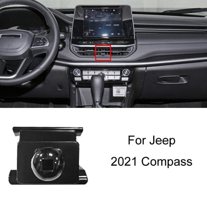 For Jeep Left Driving Car Special Mobile Phone Navigation Bracket Base, 11-18 Wrangler, 14-17 Cherokee, 14-18 Grand Cherokee, 16-21 Renegade, 17-20 Compass Not For Screen Modification, 18-22 Grand Commander, 19-22 Wrangler, 21 Compass