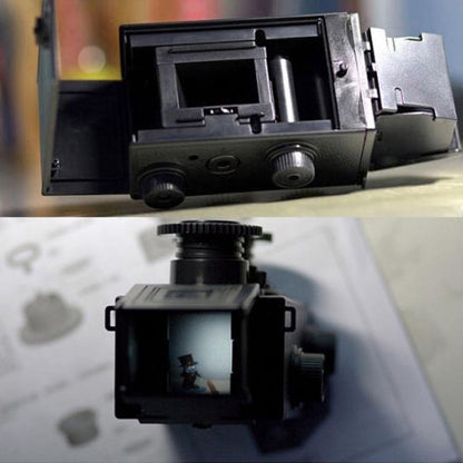 DIY Double Lens Assembly 35mm Film Camera Retro Nostalgic Double Reflection Film Camera