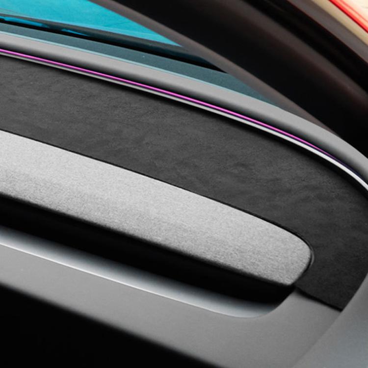 For Tesla Model 3 Dashboard Light-proof Heat-insulating Pad Suede Reflective Pad, 1.2mm