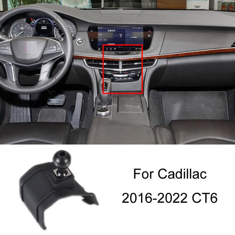 For Cadillac Left Driving Car Special Mobile Phone Navigation Bracket Base, 10-15 SRX, 13-19 ATS-L Sticky Type, 14-17 ATS, 14-22 XTS, 16-22 CT6, 16-23 XT5+XT6, 18-22 CT5, 18-23 XT4, 20-23 CT4, 22-23 LYRIQ