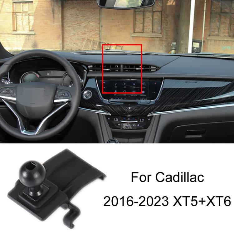 For Cadillac Left Driving Car Special Mobile Phone Navigation Bracket Base, 10-15 SRX, 13-19 ATS-L Sticky Type, 14-17 ATS, 14-22 XTS, 16-22 CT6, 16-23 XT5+XT6, 18-22 CT5, 18-23 XT4, 20-23 CT4, 22-23 LYRIQ