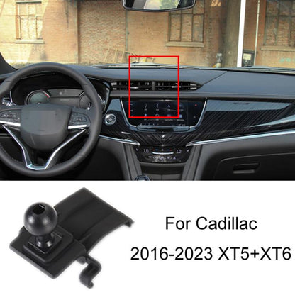 For Cadillac Left Driving Car Special Mobile Phone Navigation Bracket Base, 10-15 SRX, 13-19 ATS-L Sticky Type, 14-17 ATS, 14-22 XTS, 16-22 CT6, 16-23 XT5+XT6, 18-22 CT5, 18-23 XT4, 20-23 CT4, 22-23 LYRIQ